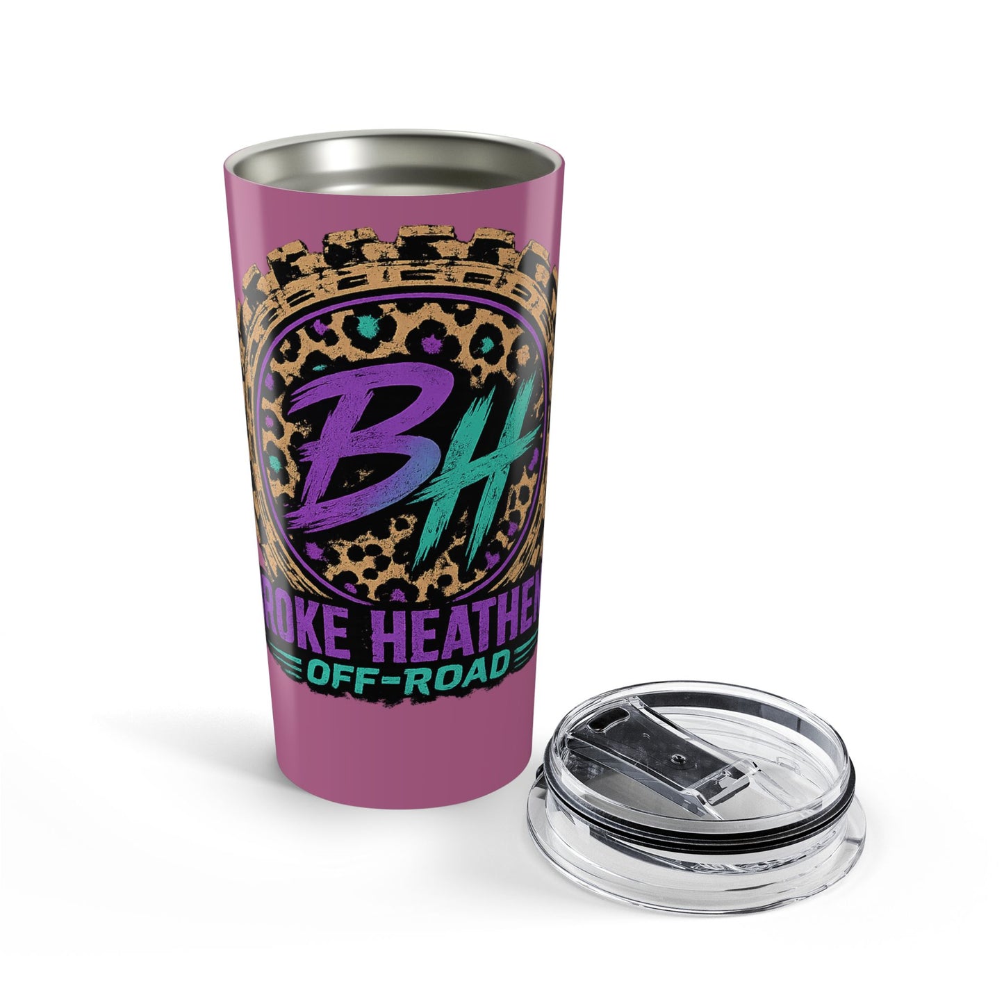 Broke Heathens Cheetah Print Tumbler