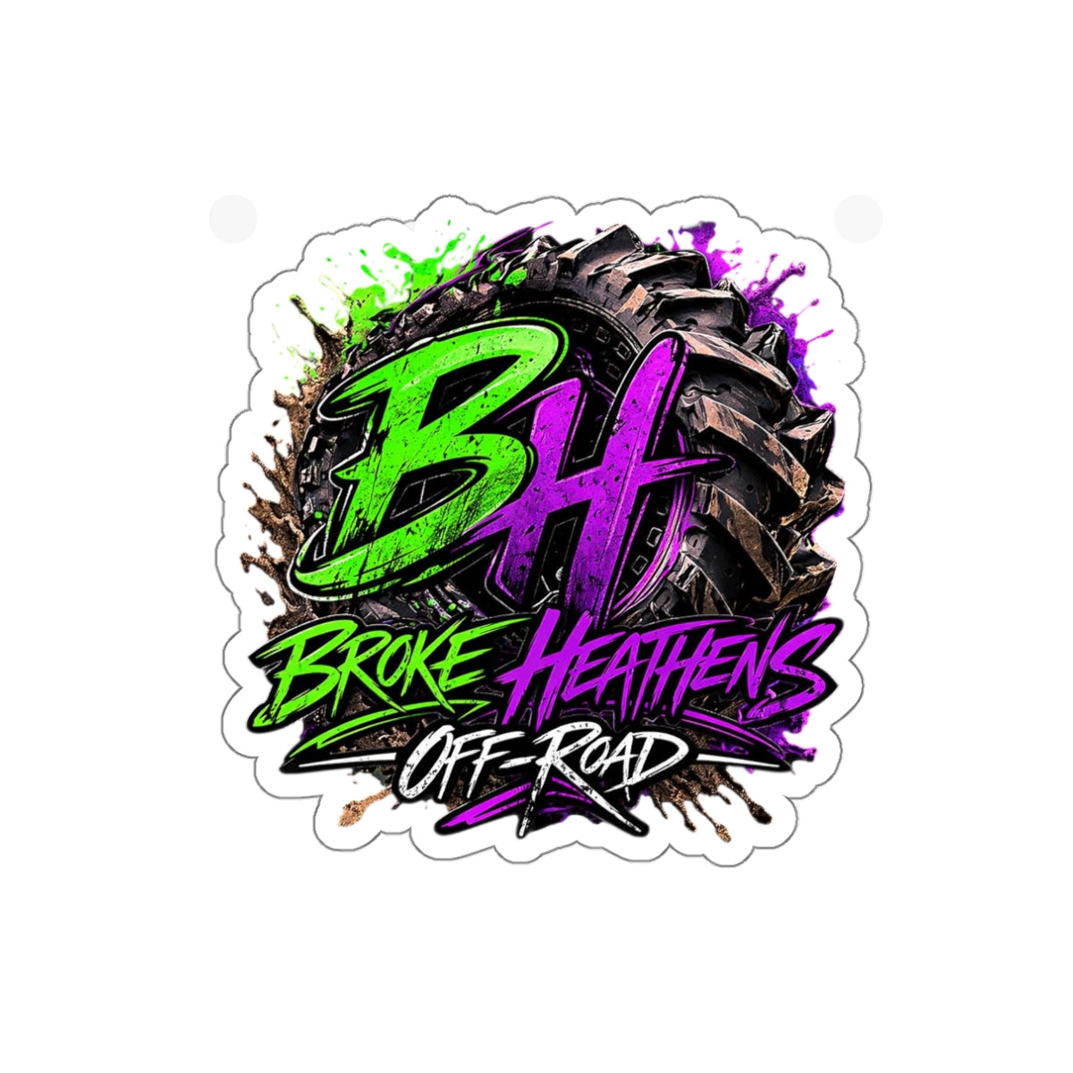 Broke Heathens Off-Road Die-Cut Sticker